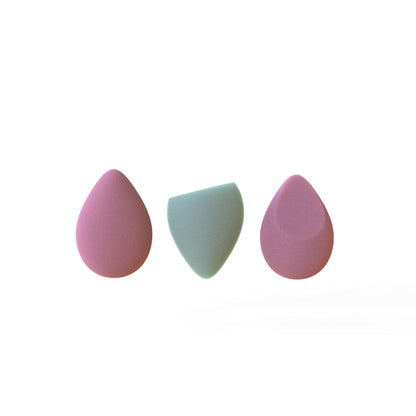 3-Pack Beauty Makeup Sponges – Multi-Shape Blenders for Flawless Application by Pursonic