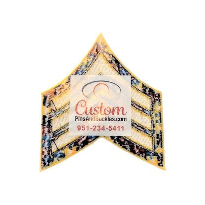 CHEVRON <br> Autism Awareness <br> Ribbon Patch by Custom Pins & Buckles