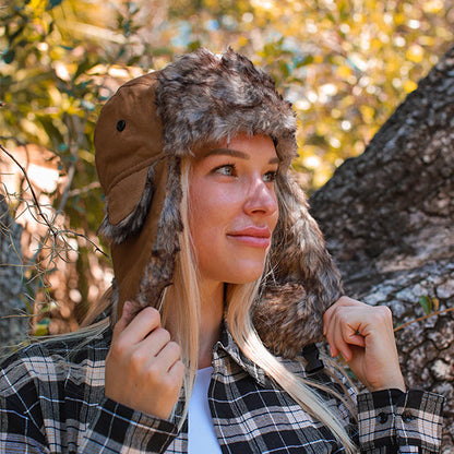 Trapper Hat | Canvas | Brown by Soul of Adventure