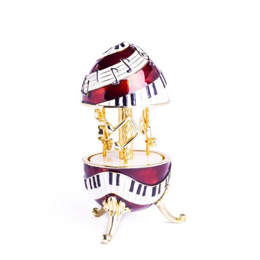 Piano Musical Carousel with Music Clef and Notes by Keren Kopal