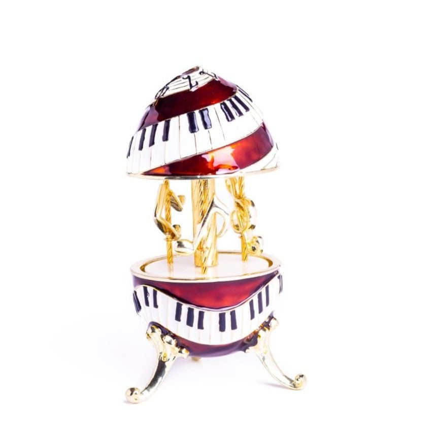 Piano Musical Carousel with Music Clef and Notes by Keren Kopal