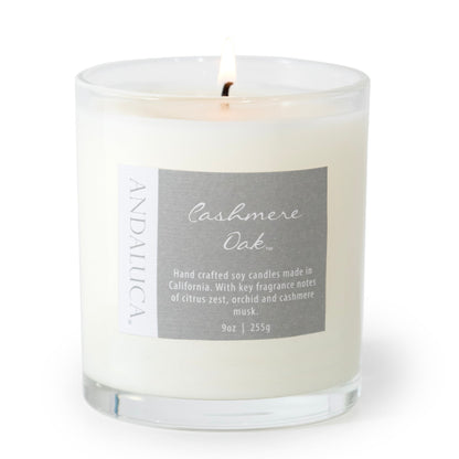 Cashmere Oak 9oz Candle by Andaluca Home