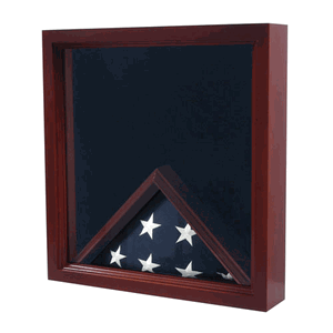 Casket Flag Case and Medal, Casket Medal Flag Display Shadow Box by The Military Gift Store