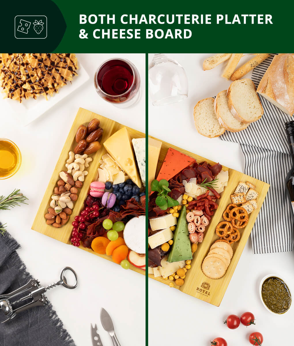 Bamboo Cheese Board 16-10 by Royal Craft Wood