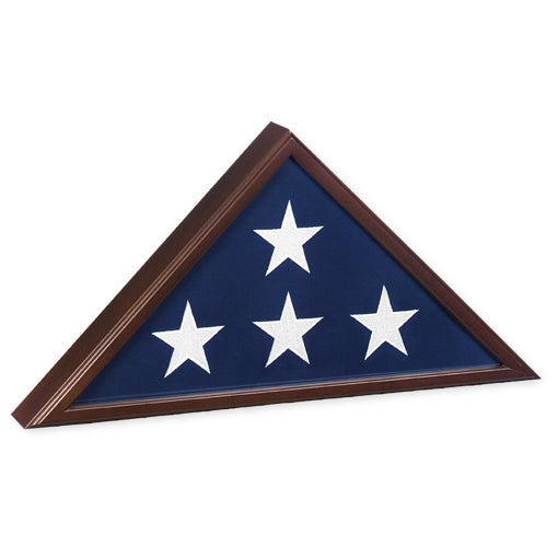 Sergeant Flag Case, Personal Inscription Engraving - Cherry Color. by The Military Gift Store