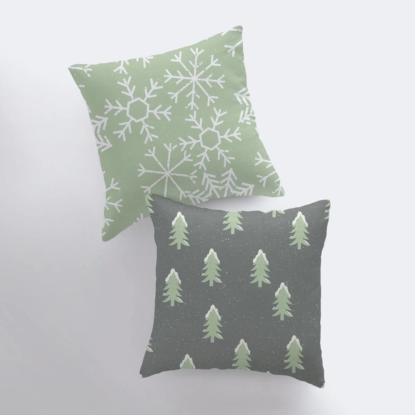 Christmas Trees | Throw Pillow | Pillow Cover | Snow Flakes | Trees | Home Decor | Winter Décor | Christmas tree | Christmas Gifts by UniikPillows