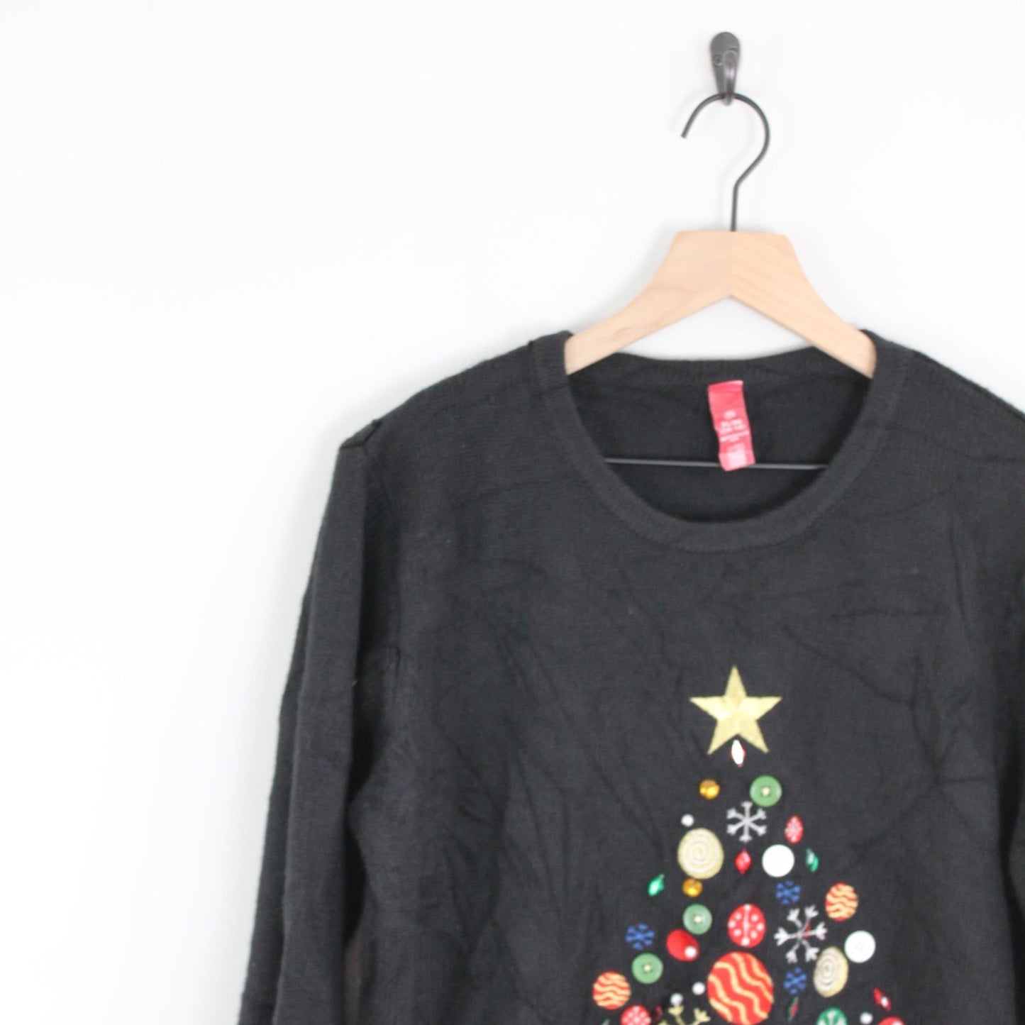 Vintage Beaded Christmas Tree Ugly Christmas Pullover Sweater by The Vintage Road