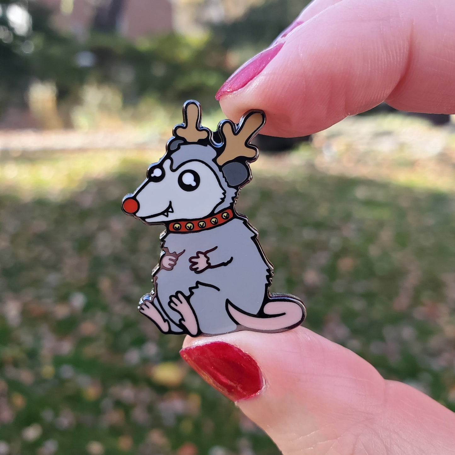 Reindeer Possum Pin by Kolorspun