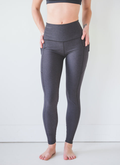 Coal Wander Pocket Yoga Pants *FINAL SALE* by Colorado Threads Clothing