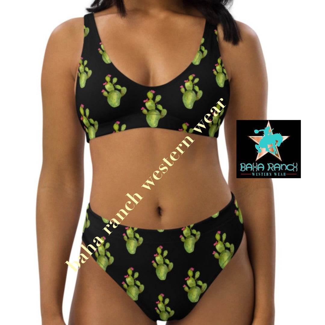 Yeehaw All Over Cactus Bikini by Baha Ranch Western Wear