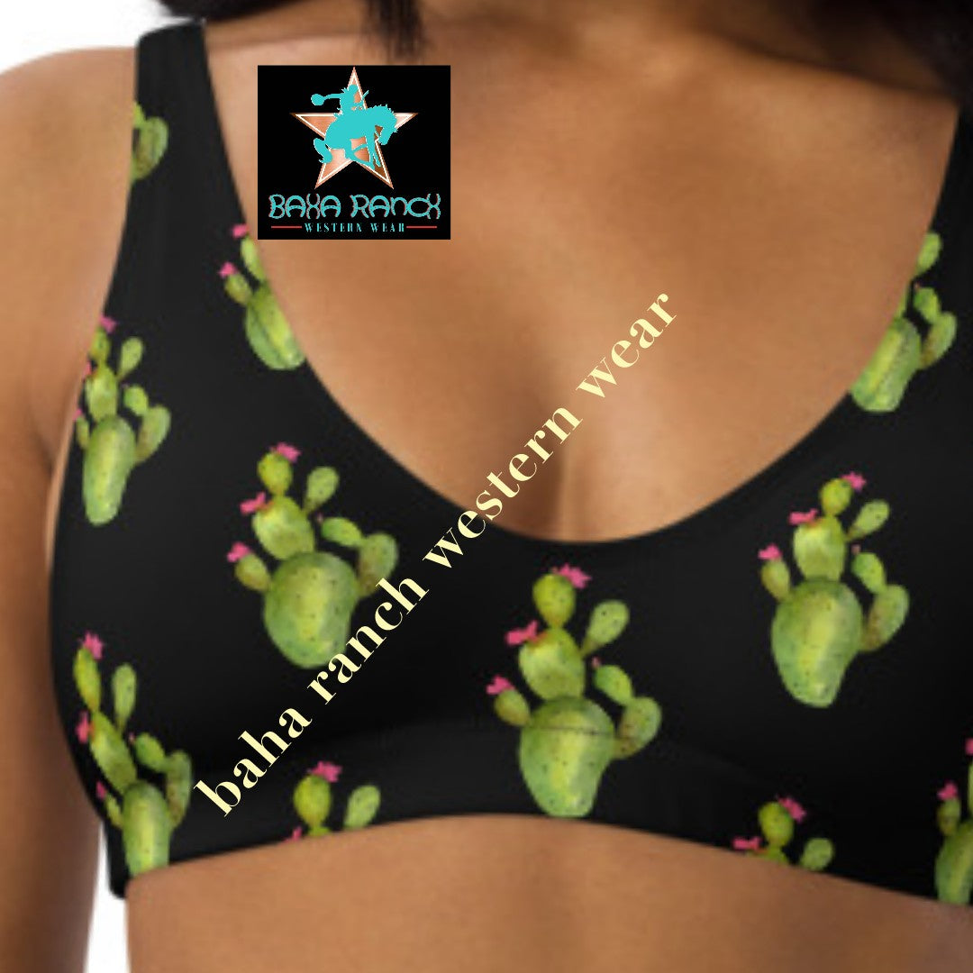 Yeehaw All Over Cactus Bikini by Baha Ranch Western Wear