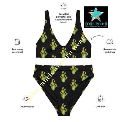 Yeehaw All Over Cactus Bikini by Baha Ranch Western Wear