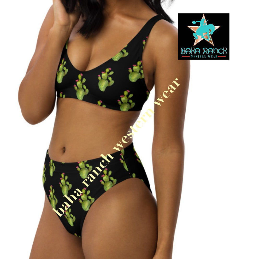 Yeehaw All Over Cactus Bikini by Baha Ranch Western Wear