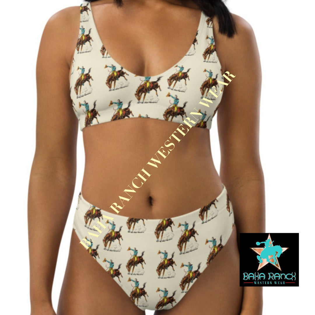 Yeehaw Vintage Rodeo Cowboy Bikini by Baha Ranch Western Wear