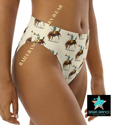 Yeehaw Vintage Rodeo Cowboy Bikini Bottom by Baha Ranch Western Wear