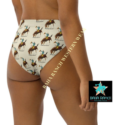 Yeehaw Vintage Rodeo Cowboy Bikini Bottom by Baha Ranch Western Wear