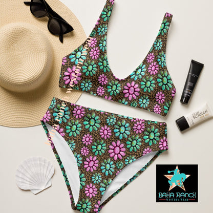 Yeehaw Pink Turquoise Bikini by Baha Ranch Western Wear