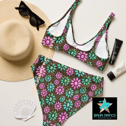 Yeehaw Pink Turquoise Bikini by Baha Ranch Western Wear