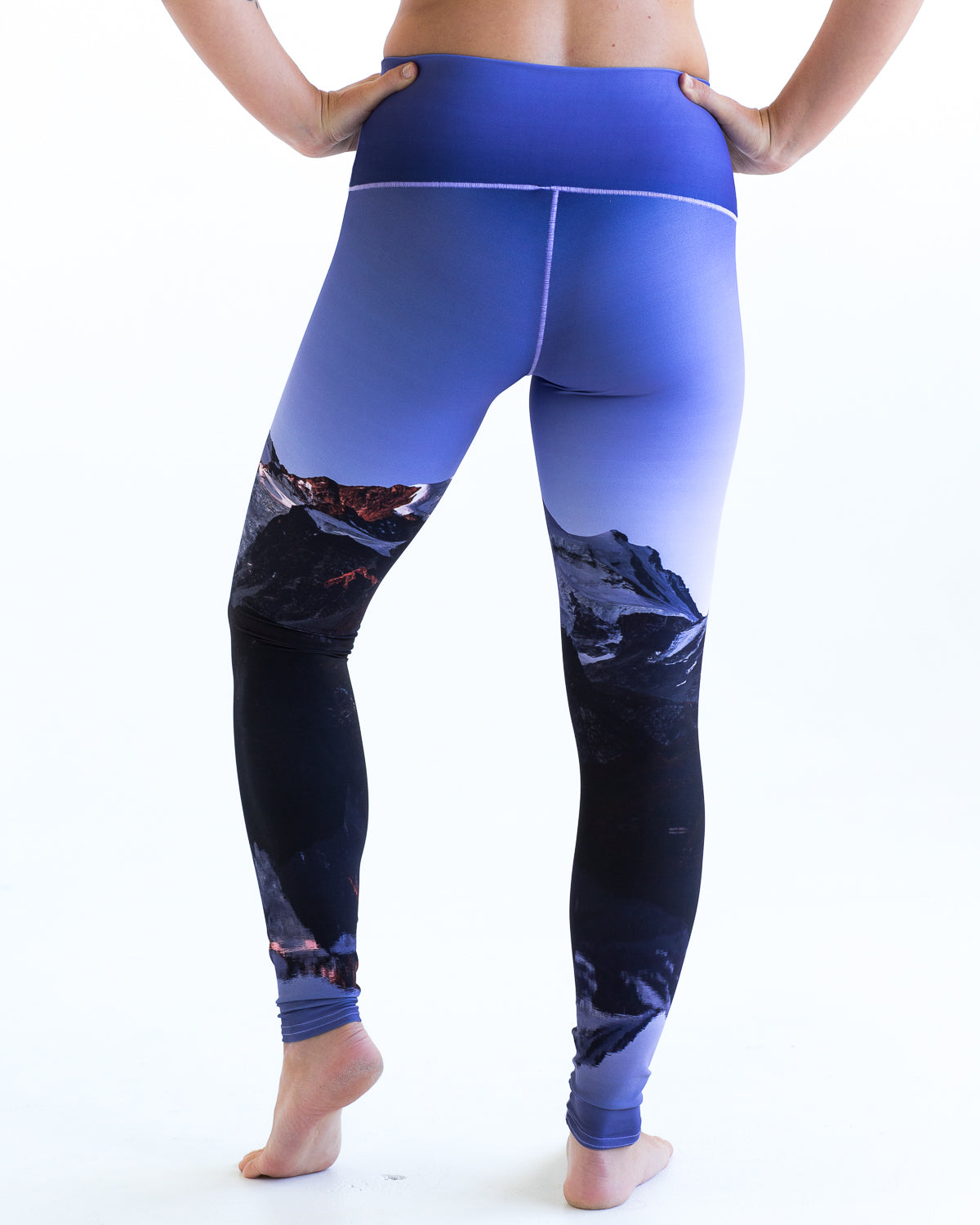 Glacier Glow Yoga Pants by Colorado Threads Clothing