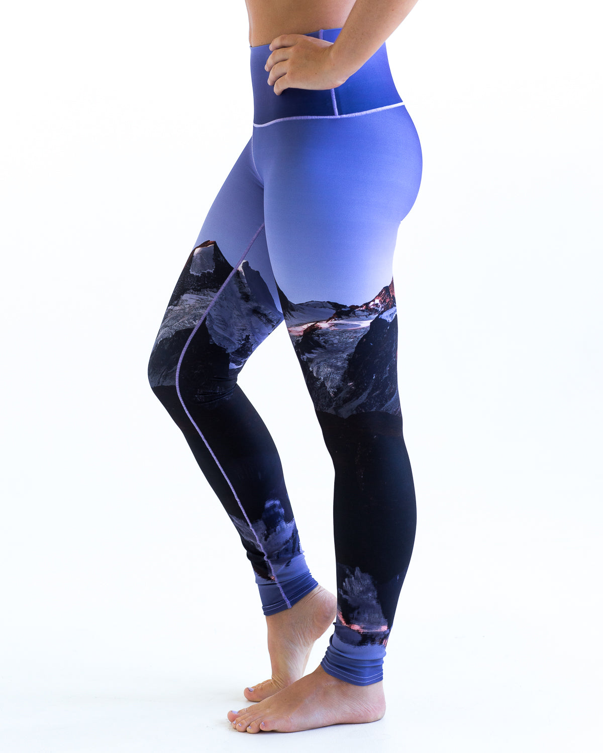 Glacier Glow Yoga Pants by Colorado Threads Clothing