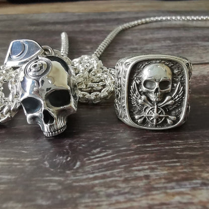 Sharingan Skull Pendant by Serpent Forge