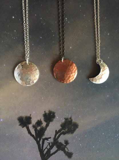 Crescent Moon Necklace by Jennifer Cervelli Jewelry