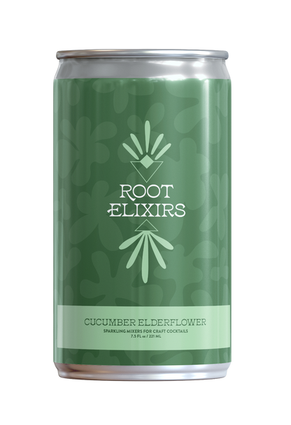 Root Elixirs Mini Cocktail Kit- Sparkling Premium Cocktail Mixers- 4 Cans 7.5 oz & Custom Premium Cocktail Garnish Packet by Farm2Me