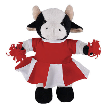 Soft Plush Stuffed Cow with Cheerleader Outfit by Plushland