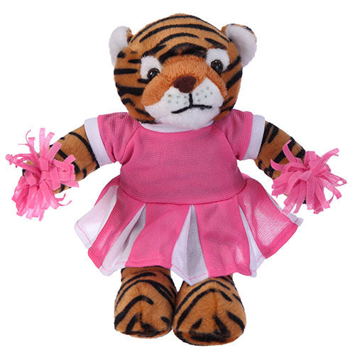 Soft Plush Stuffed Tiger with Cheerleader Outfit by Plushland