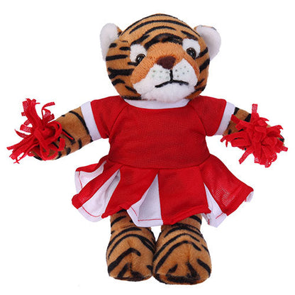 Soft Plush Stuffed Tiger with Cheerleader Outfit by Plushland