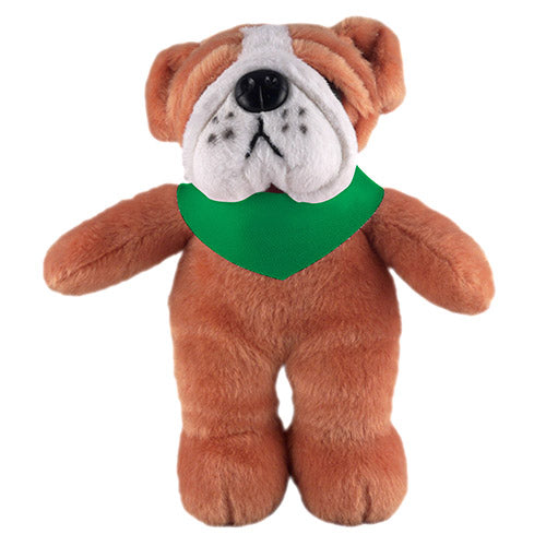 Soft Plush Stuffed Bulldog with Bandana by Plushland