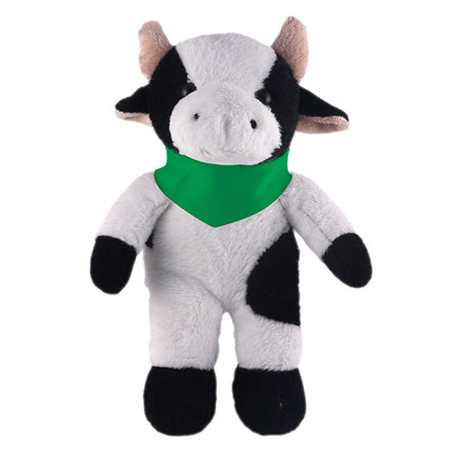 Soft Plush Stuffed Cow with Bandana by Plushland