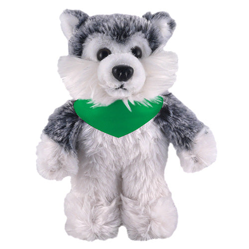 Soft Plush Stuffed Husky with Bandana by Plushland