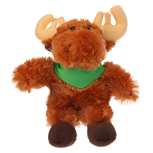 Soft Plush Stuffed Moose with Bandana by Plushland