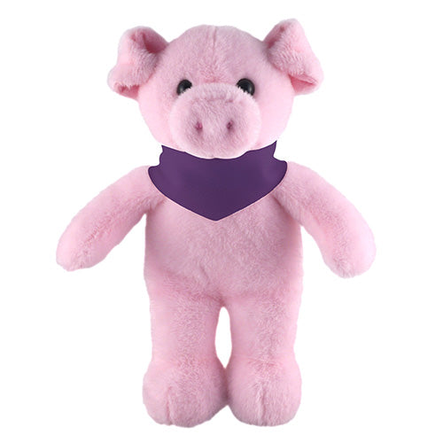 Soft Plush Stuffed Pig with Bandana by Plushland