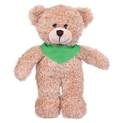 Soft Plush Tan Teddy Bear with Bandana by Plushland