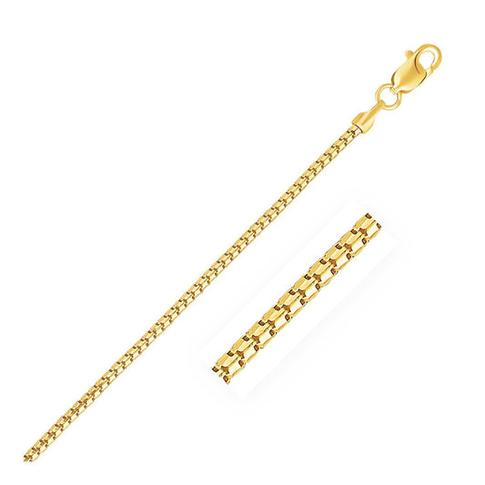 14k Yellow Gold Ice Chain 1.3mm by Avera Group