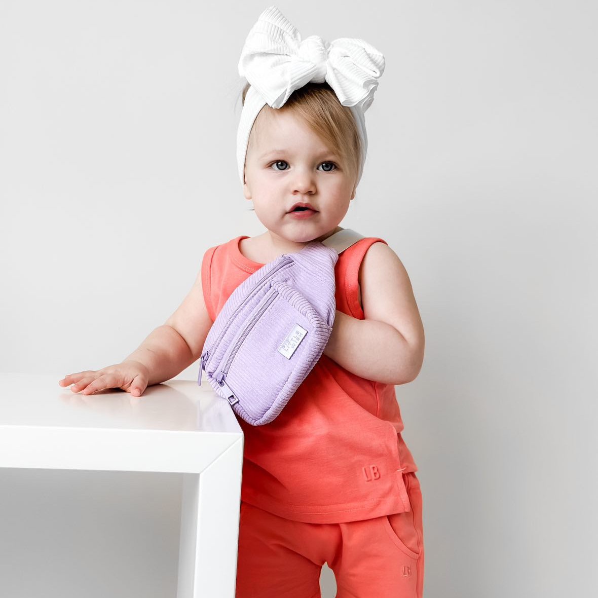 Kids Belt Bag- Lavender by Big Little Wish