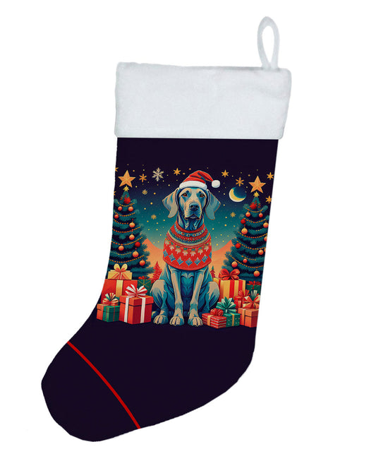 Weimaraner Christmas Christmas Stocking by Caroline's Treasures Home and Garden 2024