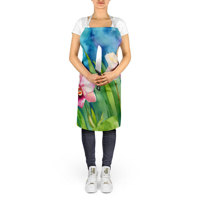 Orchids in Watercolor Apron by Caroline's Treasures