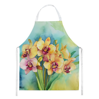 Orchids in Watercolor Apron by Caroline's Treasures