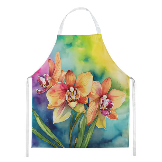 Orchids in Watercolor Apron by Caroline's Treasures