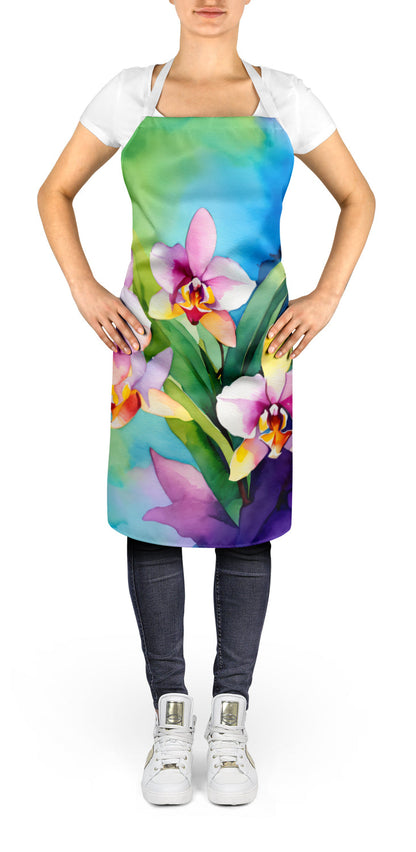 Orchids in Watercolor Apron by Caroline's Treasures