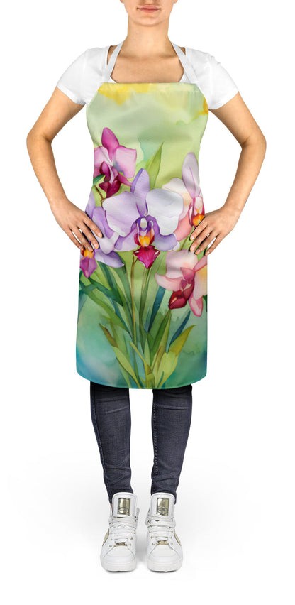 Orchids in Watercolor Apron by Caroline's Treasures