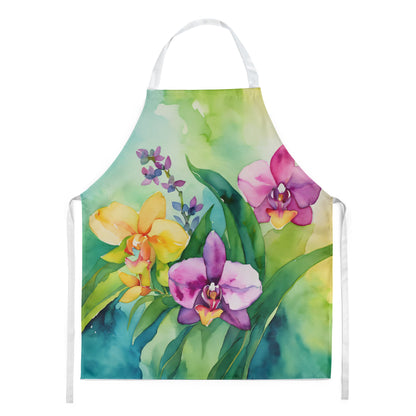 Orchids in Watercolor Apron by Caroline's Treasures