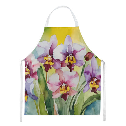 Orchids in Watercolor Apron by Caroline's Treasures