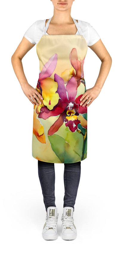 Orchids in Watercolor Apron by Caroline's Treasures