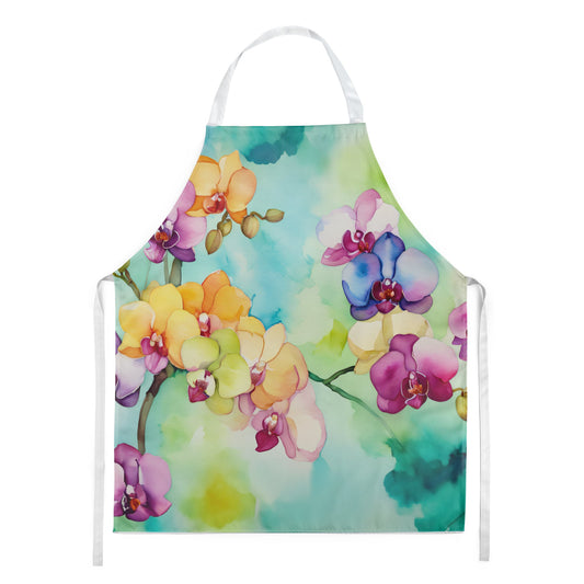 Orchids in Watercolor Apron by Caroline's Treasures