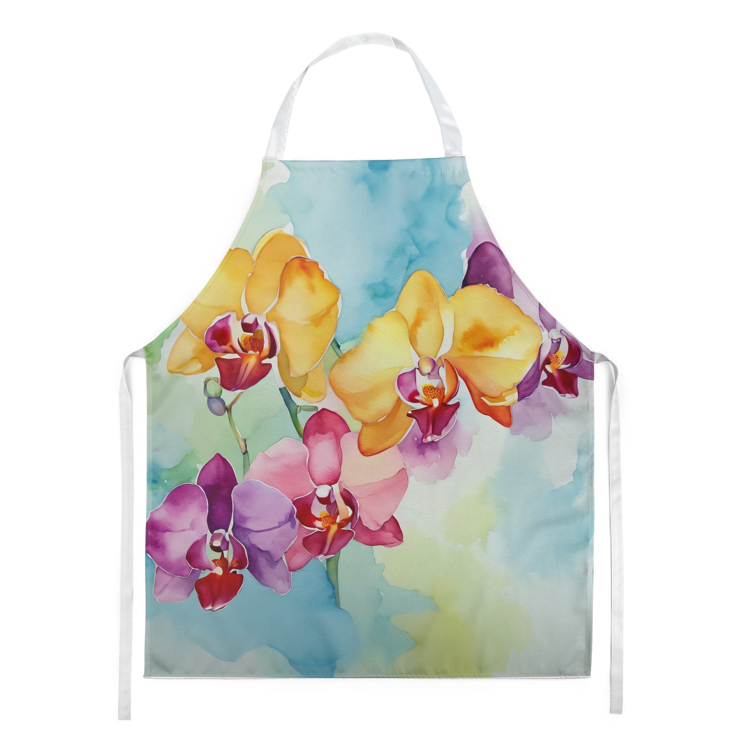 Orchids in Watercolor Apron by Caroline's Treasures