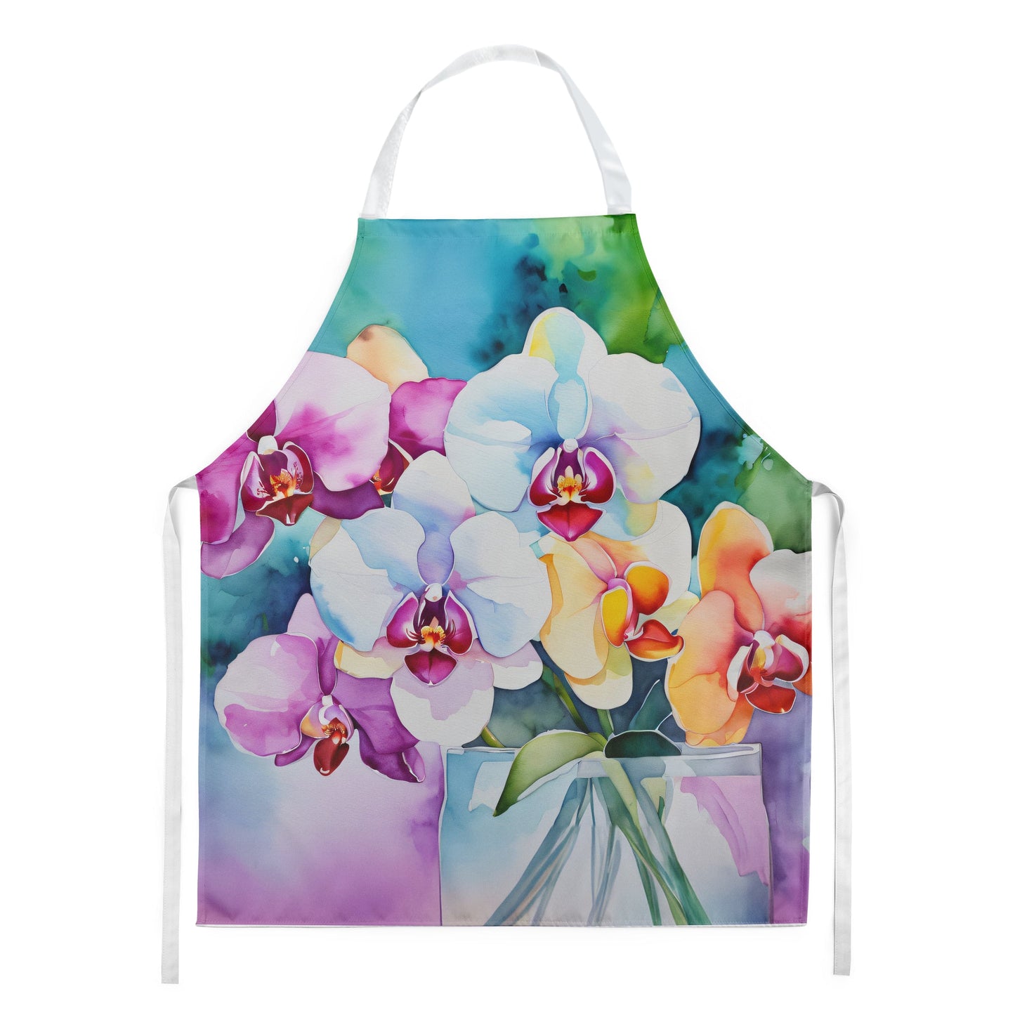 Orchids in Watercolor Apron by Caroline's Treasures